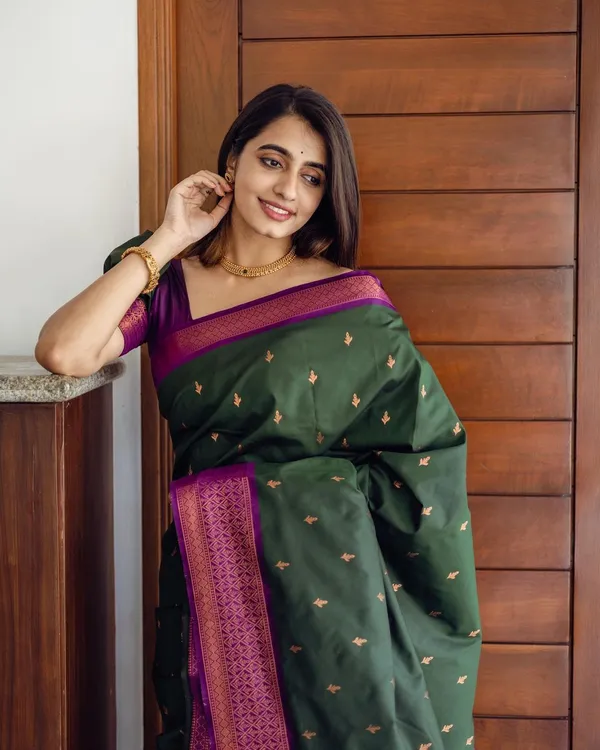 GREEN_KANJIVARAM_SILK_SAREE